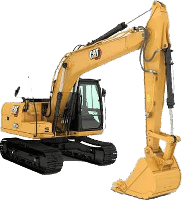 Caterpillar 313 del parco mezzi Bitum Service