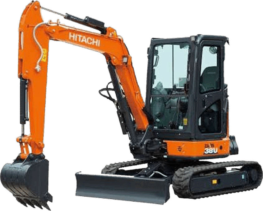 Hitachi ZX38U del parco mezzi Bitum Service